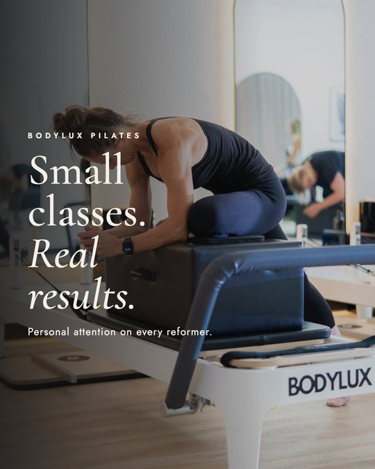 Sample ad for BodyLux Pilates: Class feature