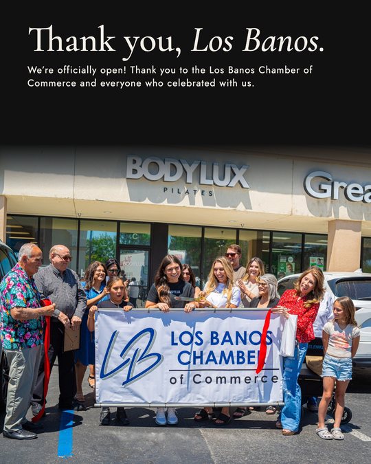 Sample ad for BodyLux Pilates: Grand opening thank-you