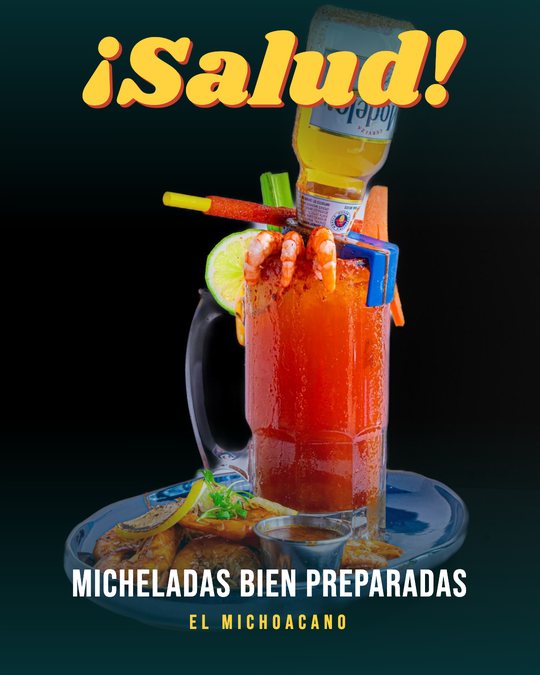 Sample ad for El Michoacano: Spanish drink ad