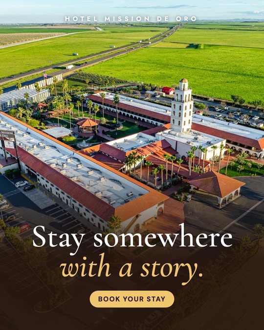 Sample ad for Hotel Mission de Oro: Book your stay