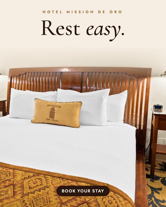 Sample ad for Hotel Mission de Oro: Room feature