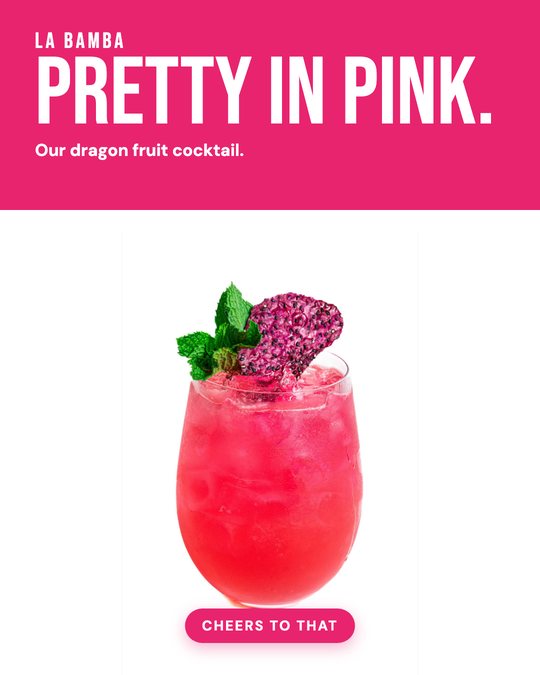 Sample ad for La Bamba: Drink feature
