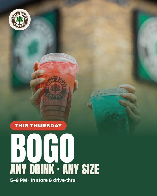 Sample ad for Rare Earth Coffee: Weekly special