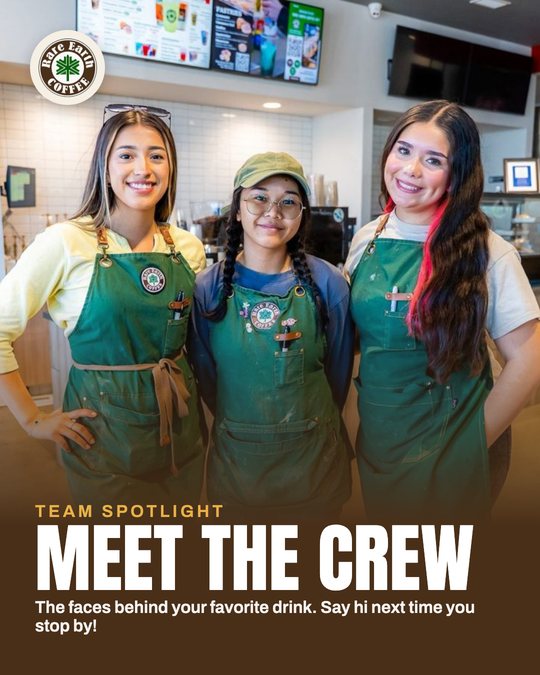 Sample ad for Rare Earth Coffee: Meet the crew