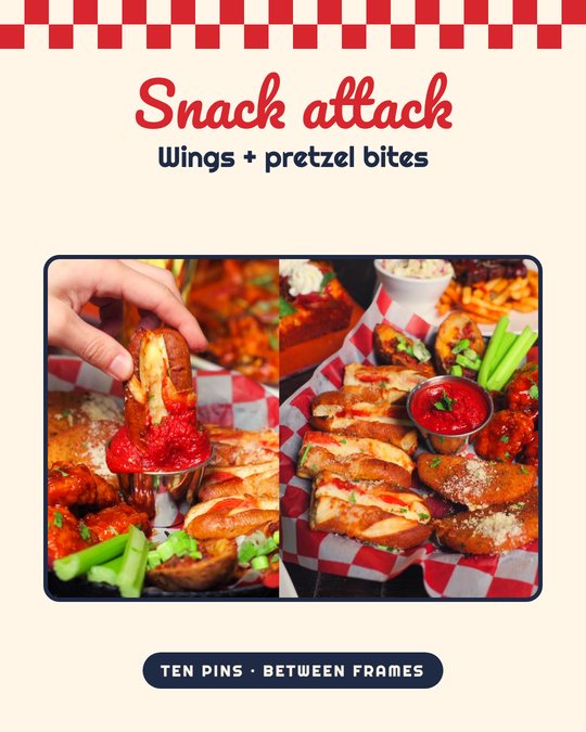 Sample ad for Ten Pins: Snack feature