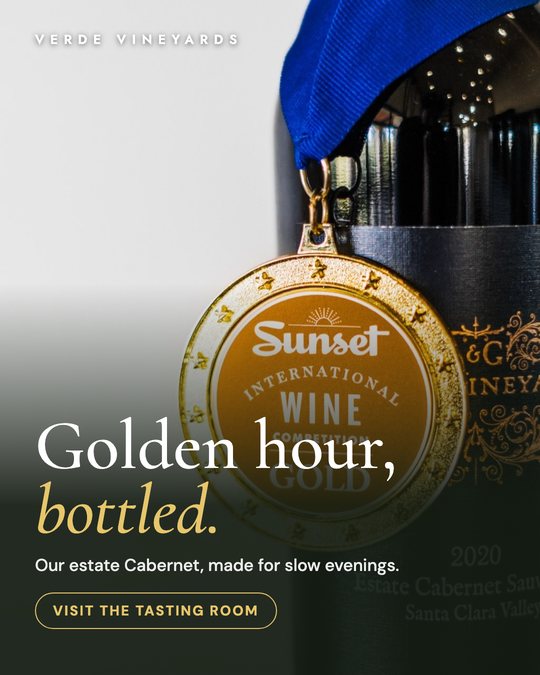 Sample ad for Verde Vineyards: Wine feature