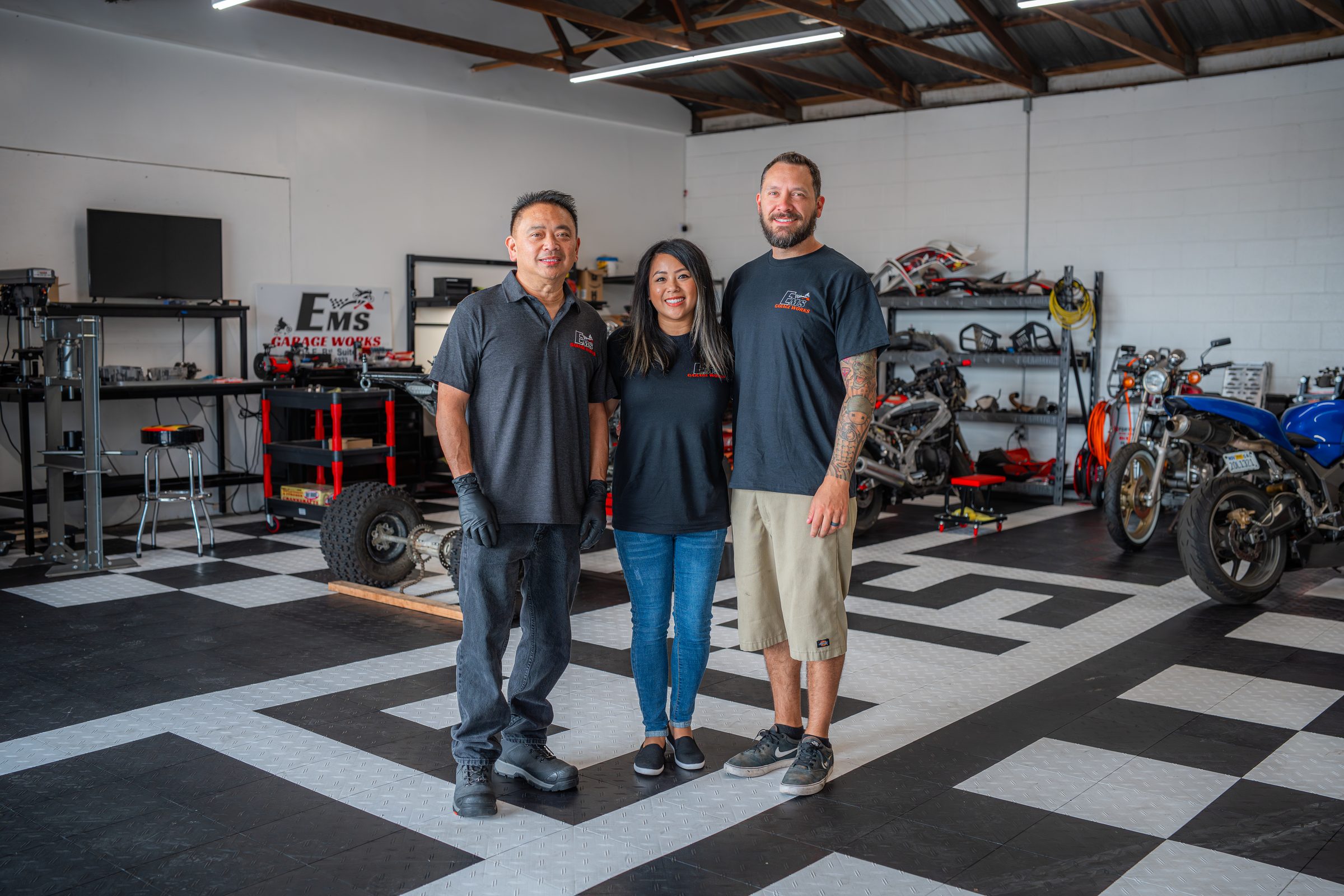 EMS Garage Works staff