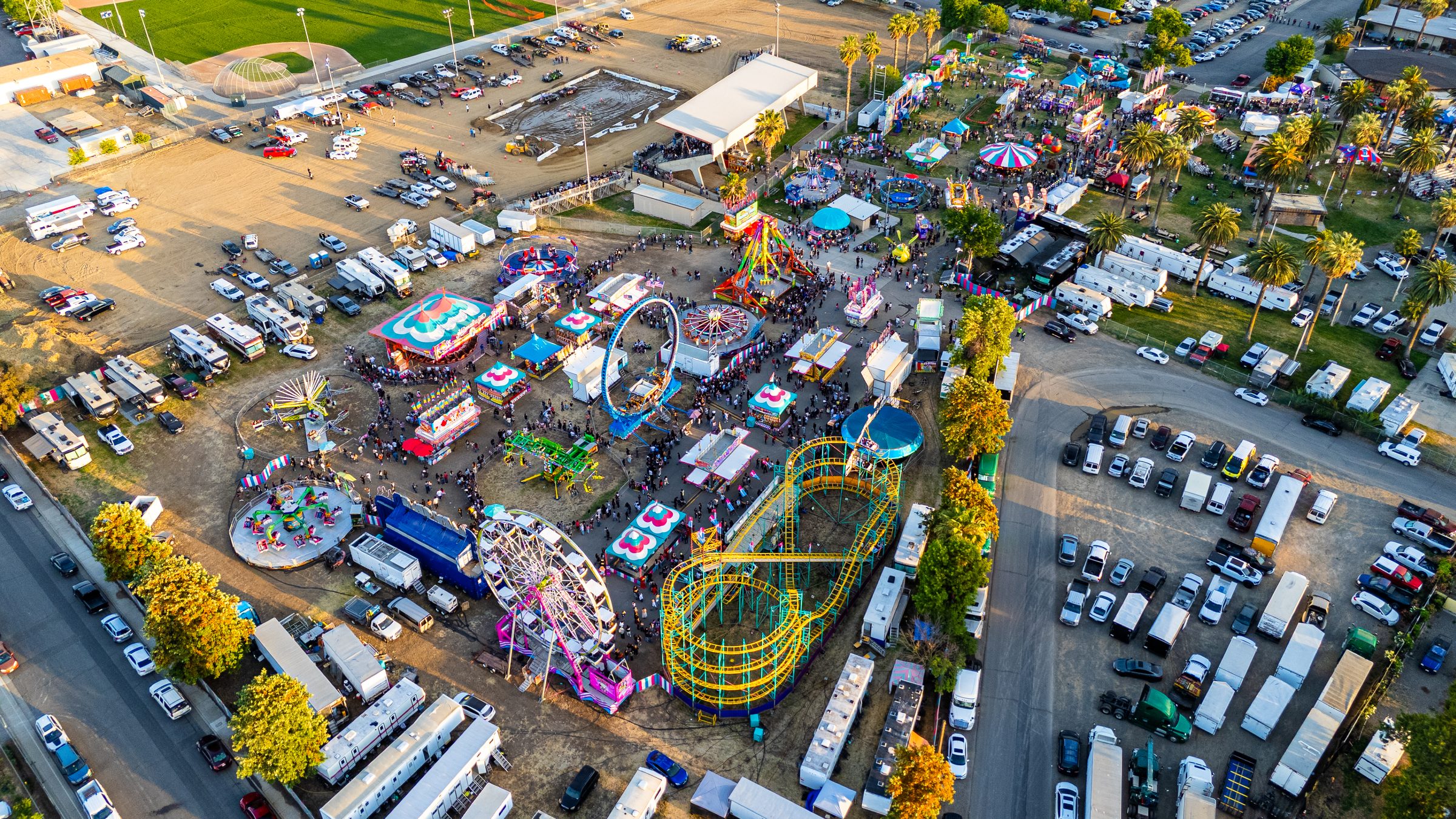 Merced County Spring Fair aerial 98K views