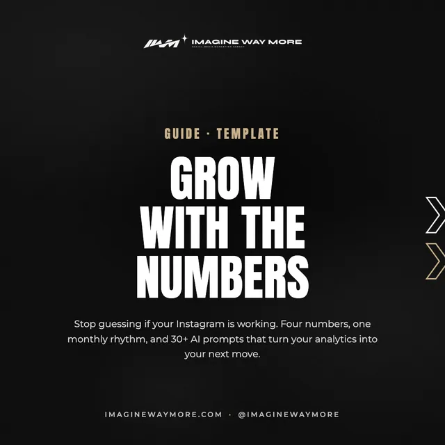 Grow With the Numbers: The Instagram Analytics System for Small Business Owners cover