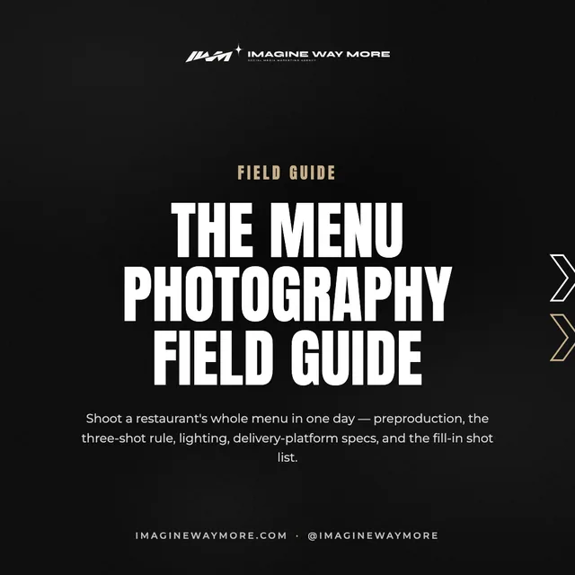 The Menu Photography Field Guide cover