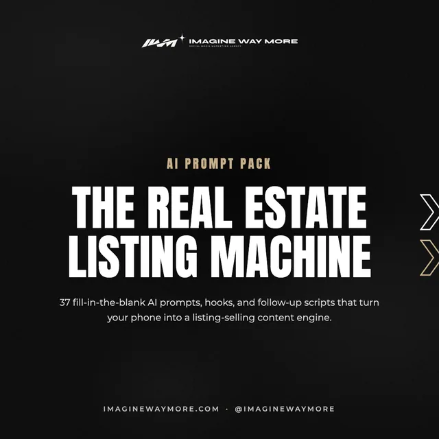 The Real Estate Listing Machine cover