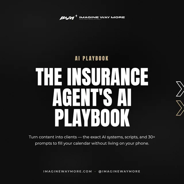 The Insurance Agent's AI Playbook cover