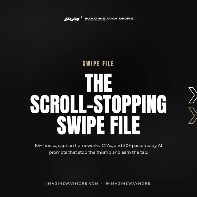 The Scroll-Stopping Swipe File cover