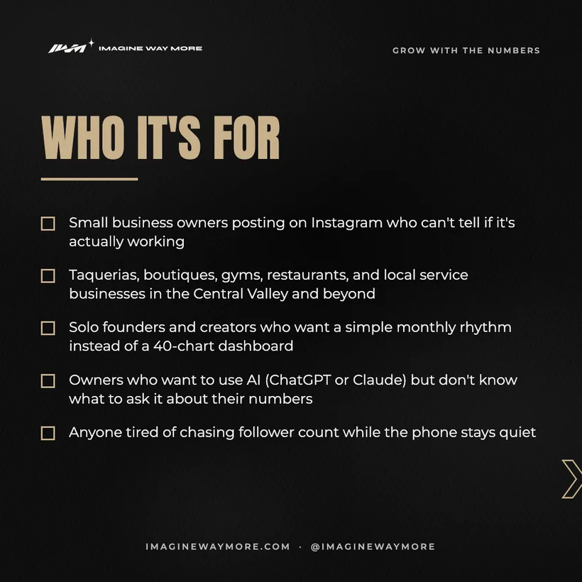 Grow With the Numbers: Who it's for