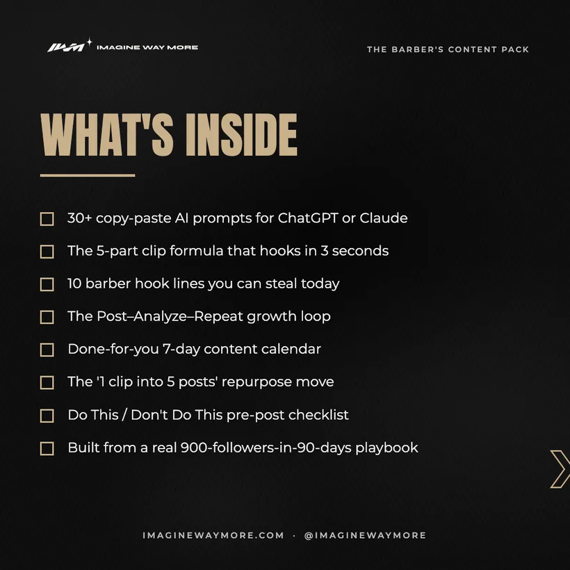 The Barber's Content Pack: What's inside