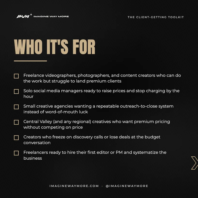 The Client-Getting Toolkit: Who it's for