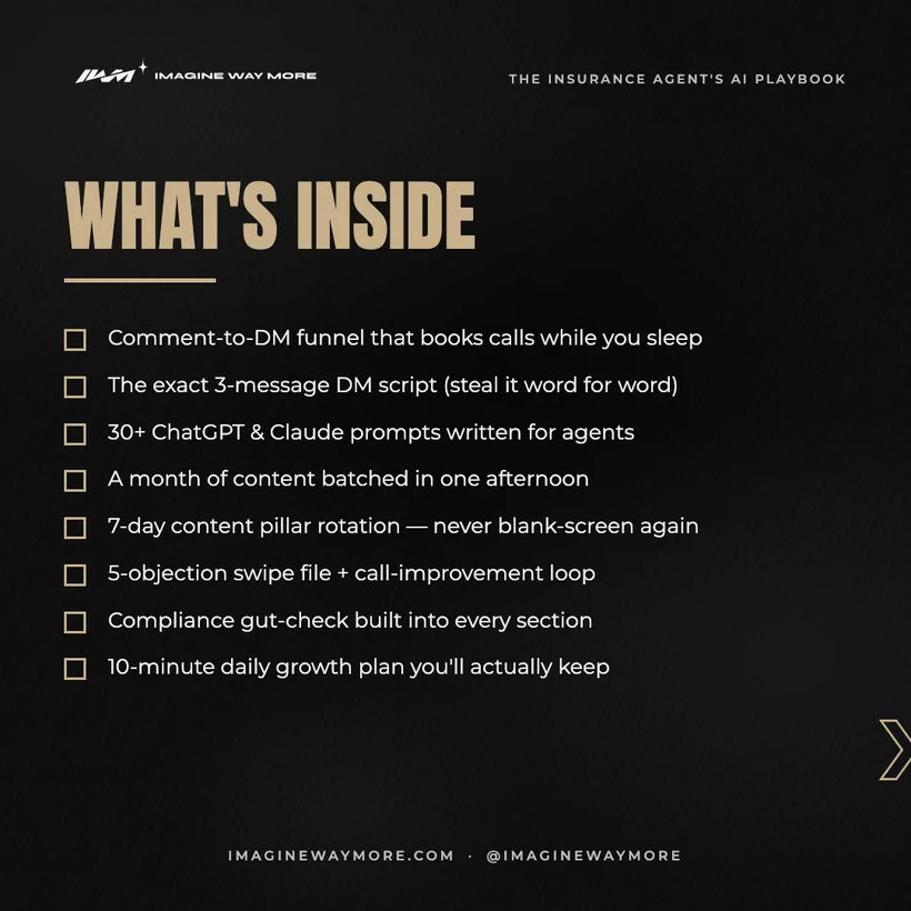 The Insurance Agent's AI Playbook: What's inside