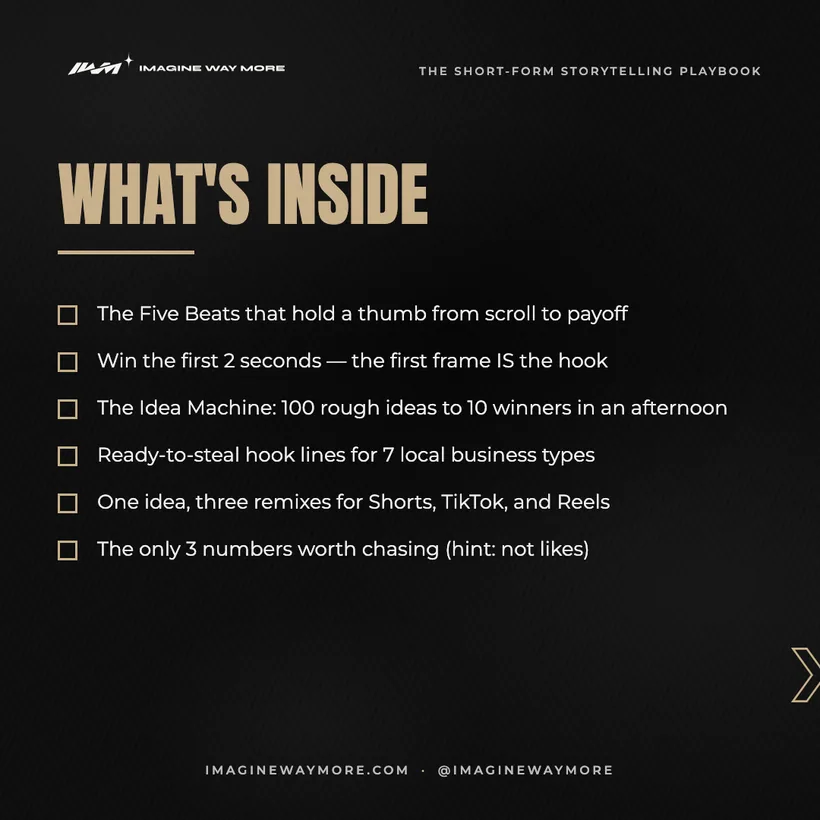 The Short-Form Storytelling Playbook: What's inside