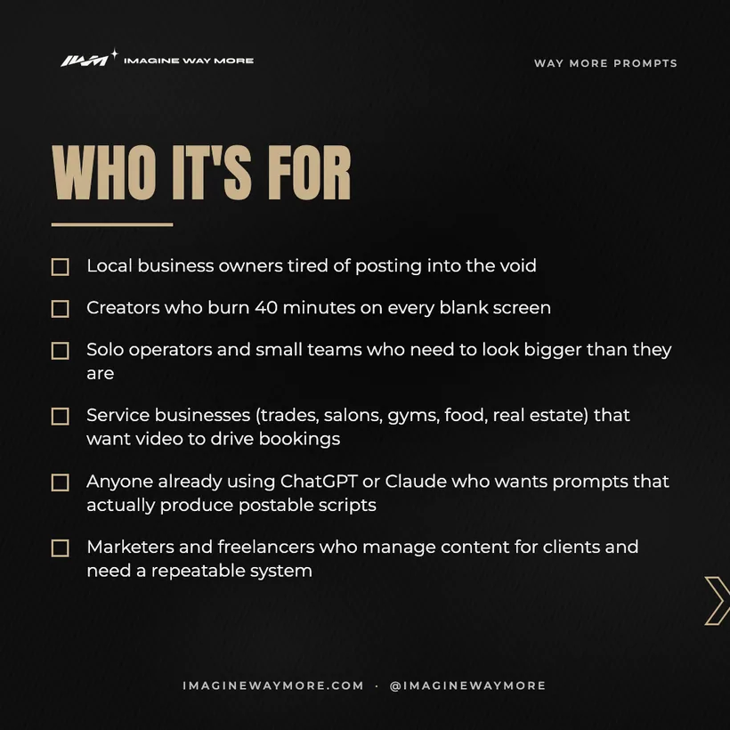 Way More Prompts: Who it's for