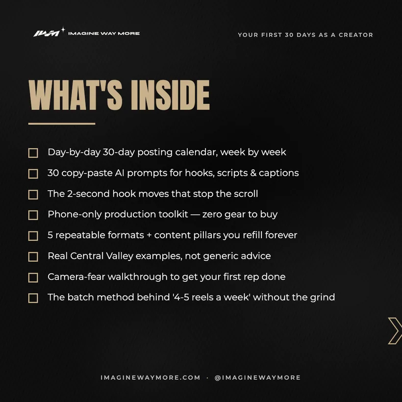 Your First 30 Days as a Creator: What's inside