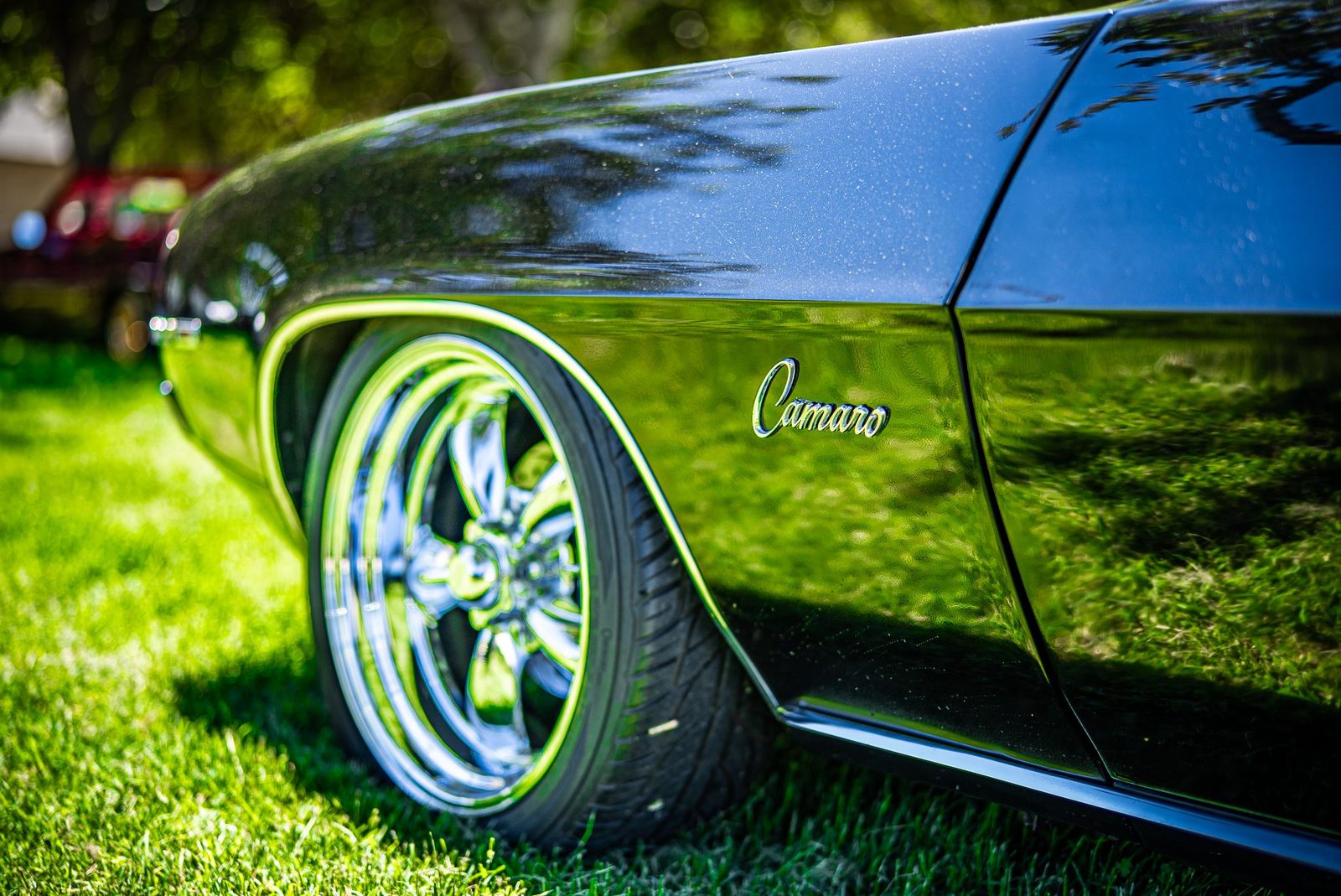 Classic Camaro wheel detail — City of Los Banos