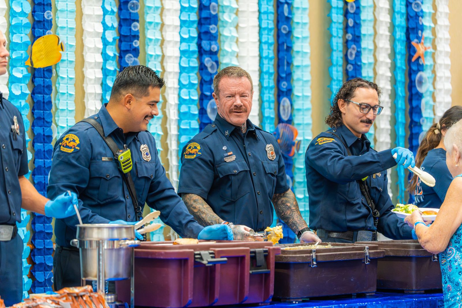 Firefighters serving lunch — City of Los Banos