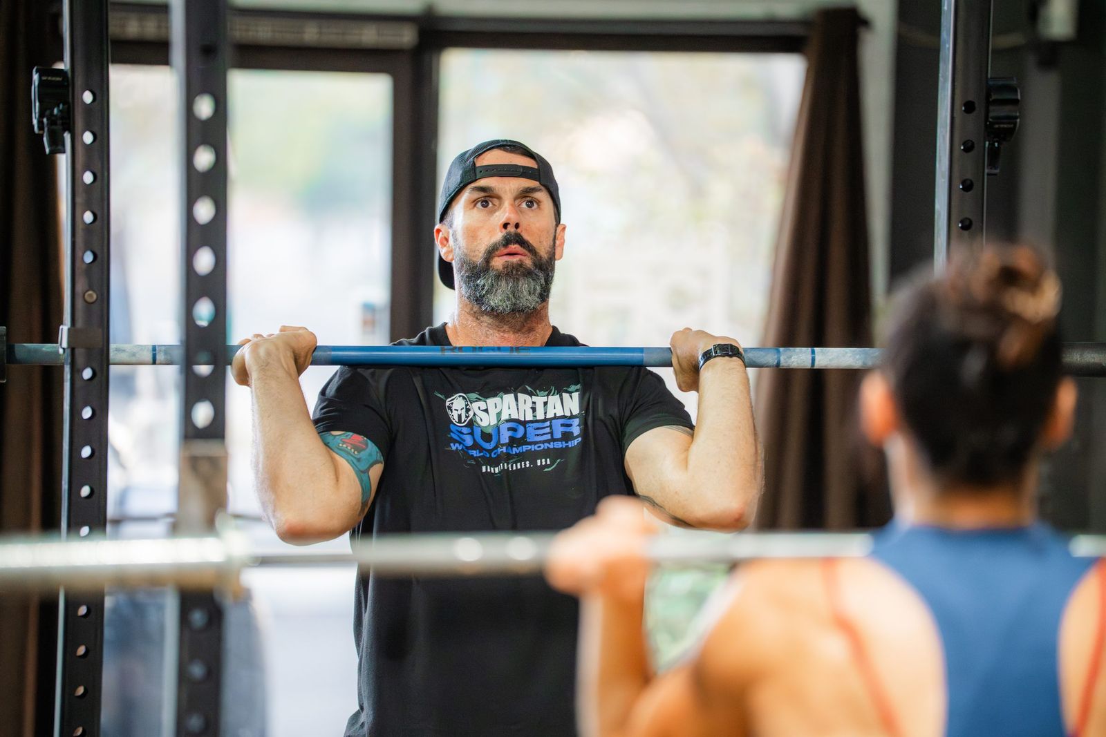 Lifter framed through the rack — City of Los Banos