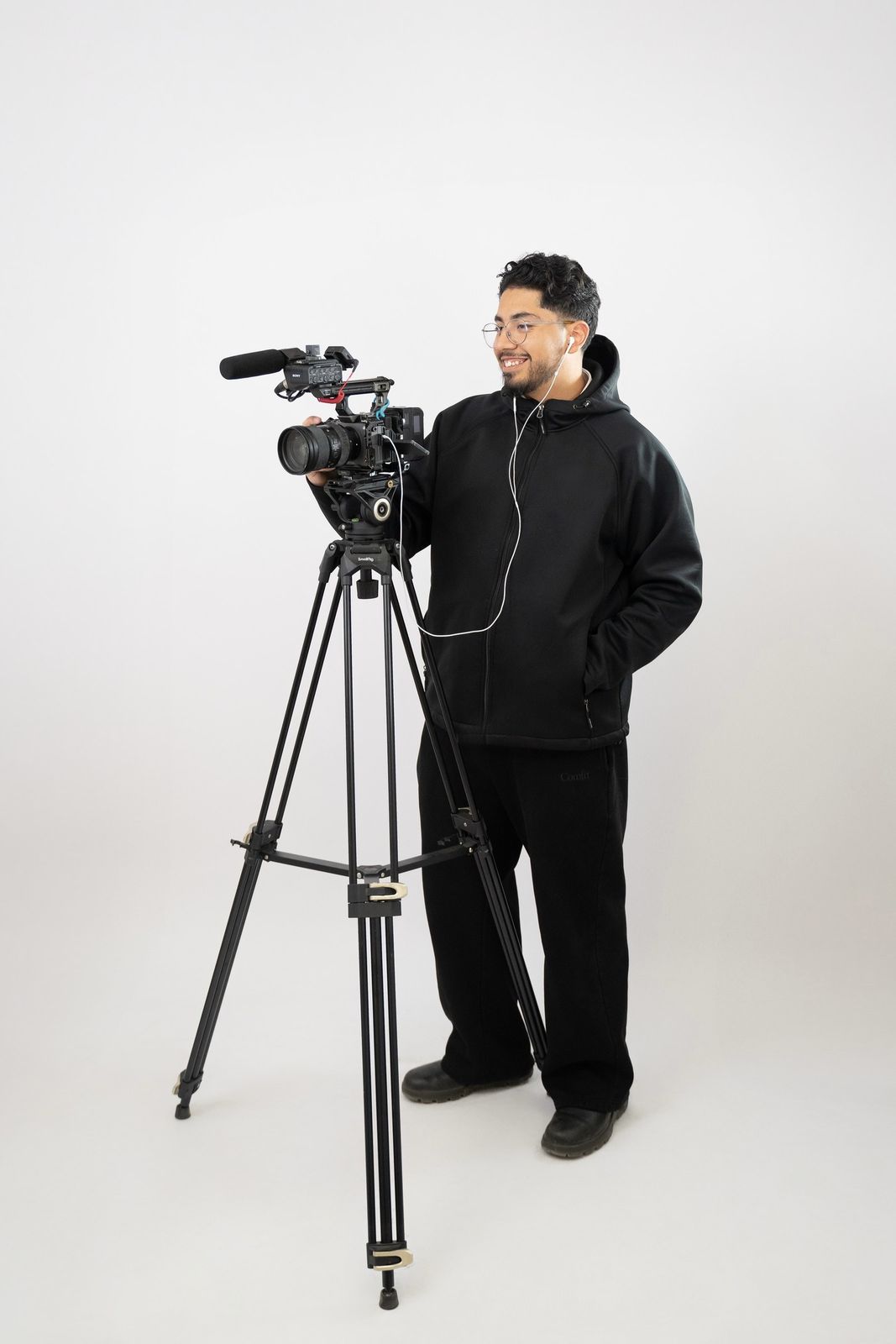 Gabriel Ortiz Lepe, founder of Imagine Way More, with his camera