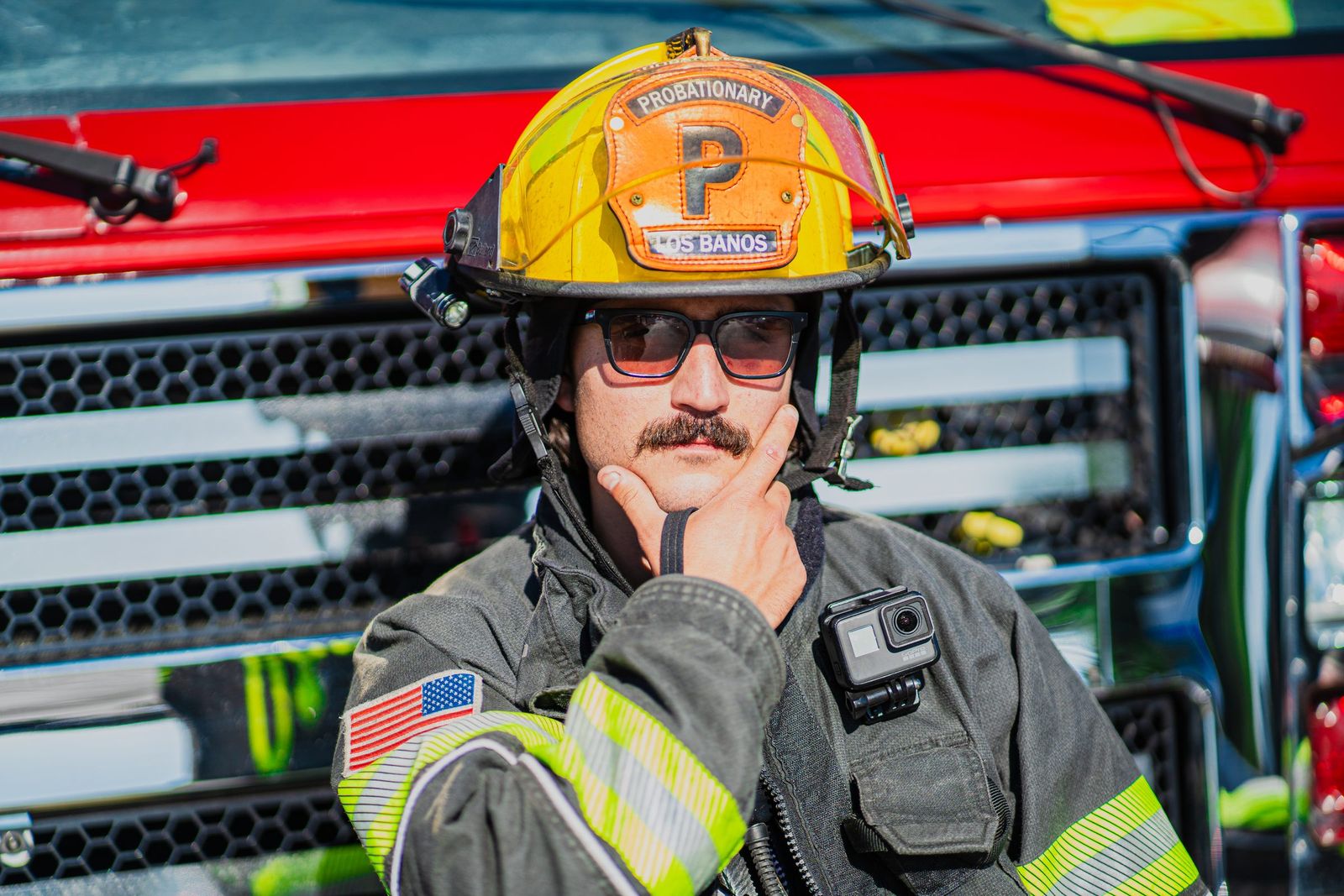 Probationary firefighter portrait — Los Banos Fire Department