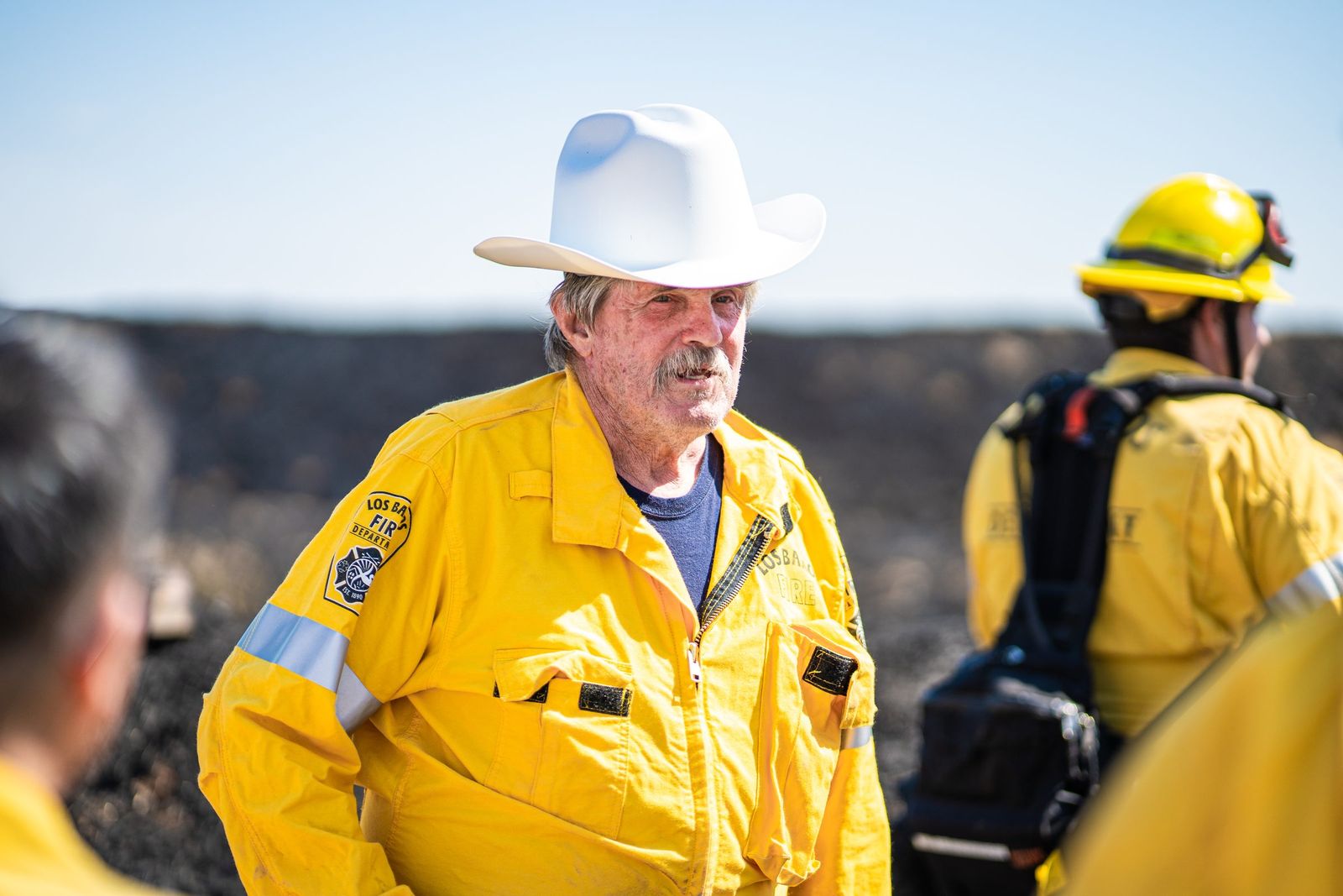 Veteran in a white cowboy hat — Los Banos Fire Department