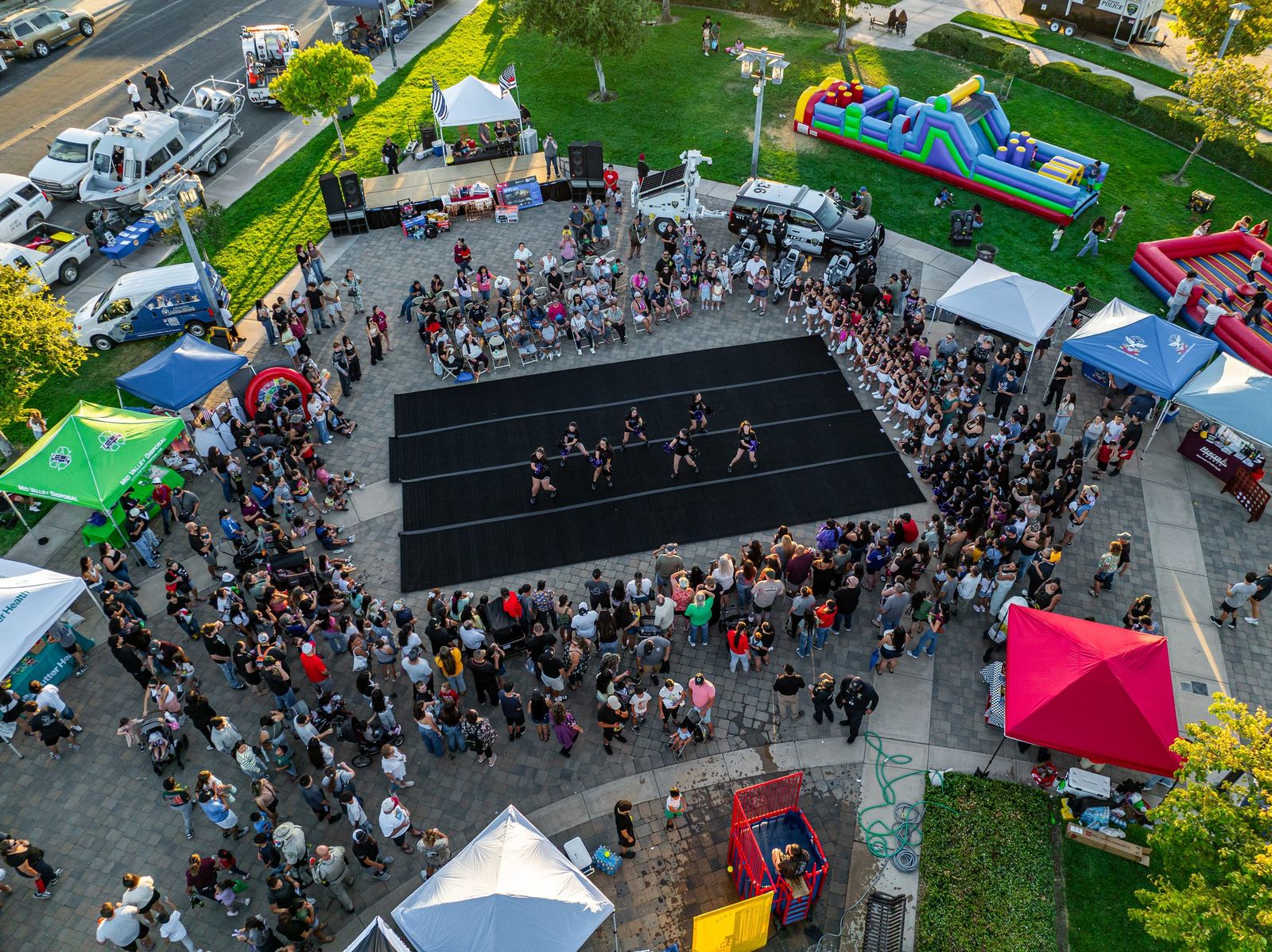 Dance stage from above — Los Banos Police Department