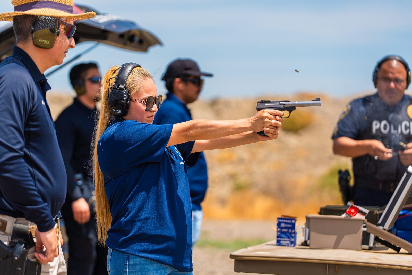 Range day, casing midair — Los Banos Police Department