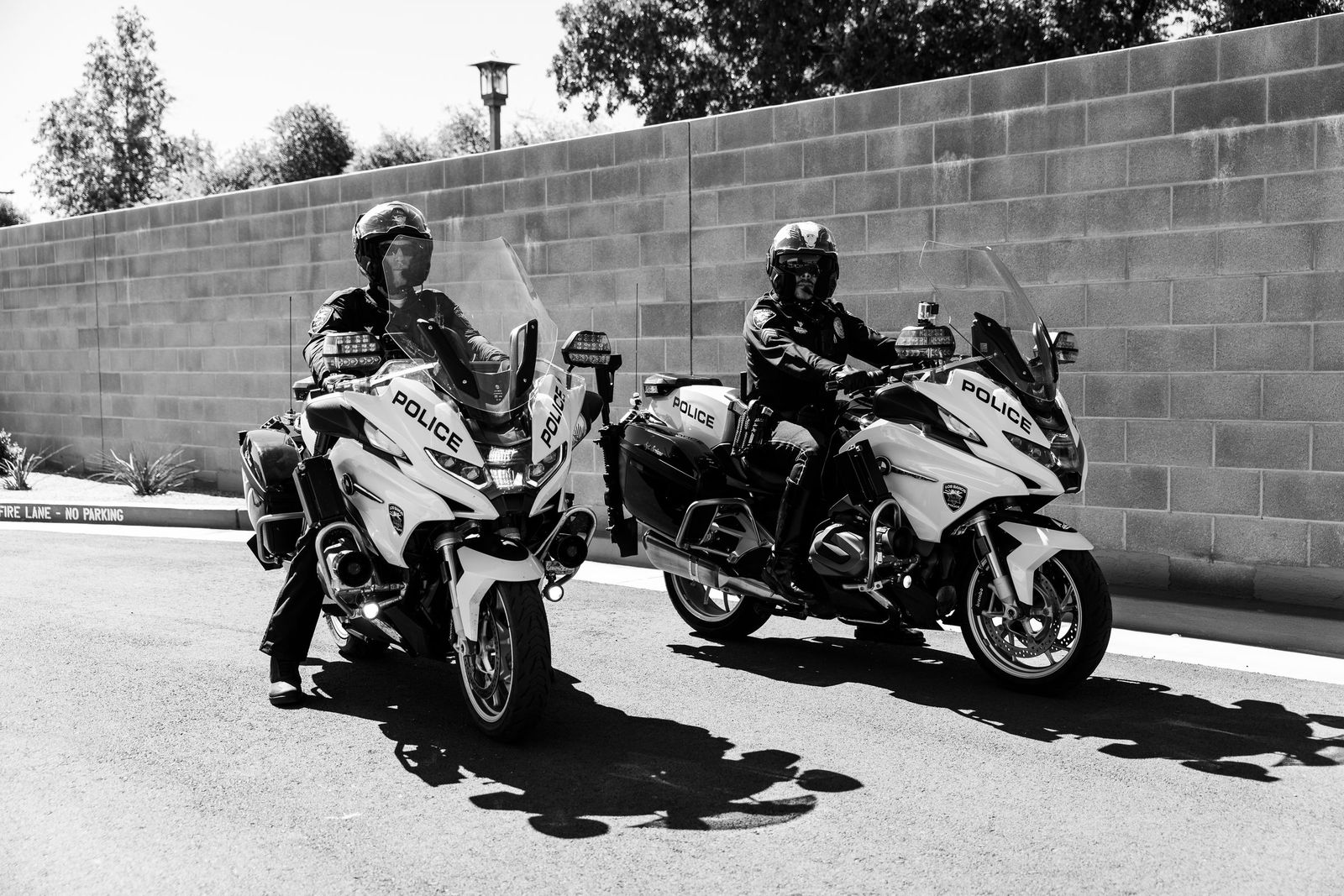 Two motor officers — Los Banos Police Department