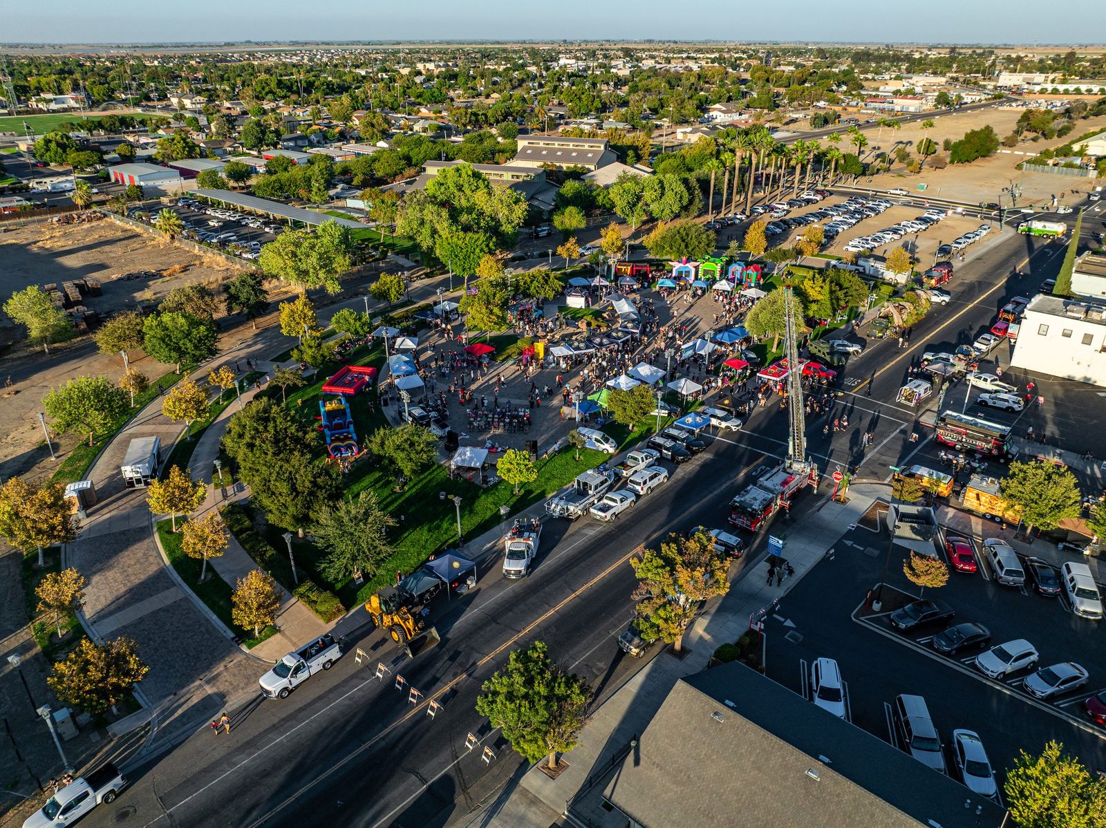 Downtown event from above — Los Banos Police Department