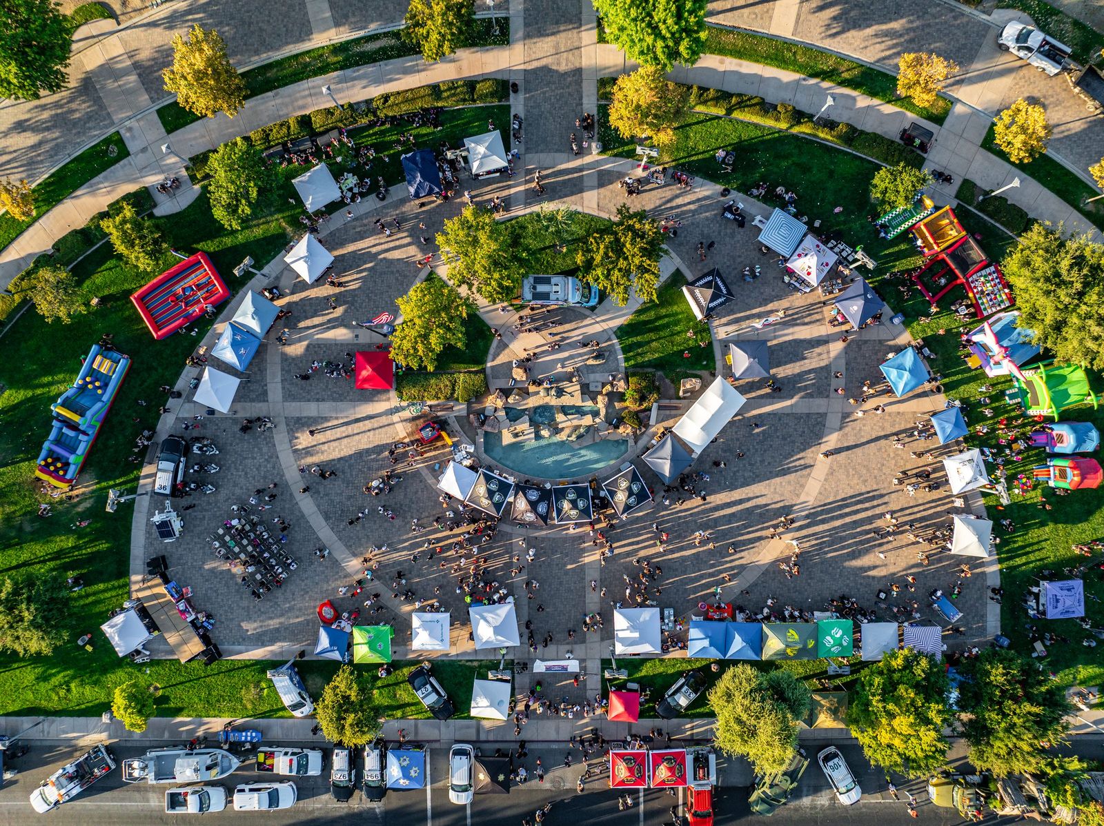 Community event from above — Los Banos Police Department