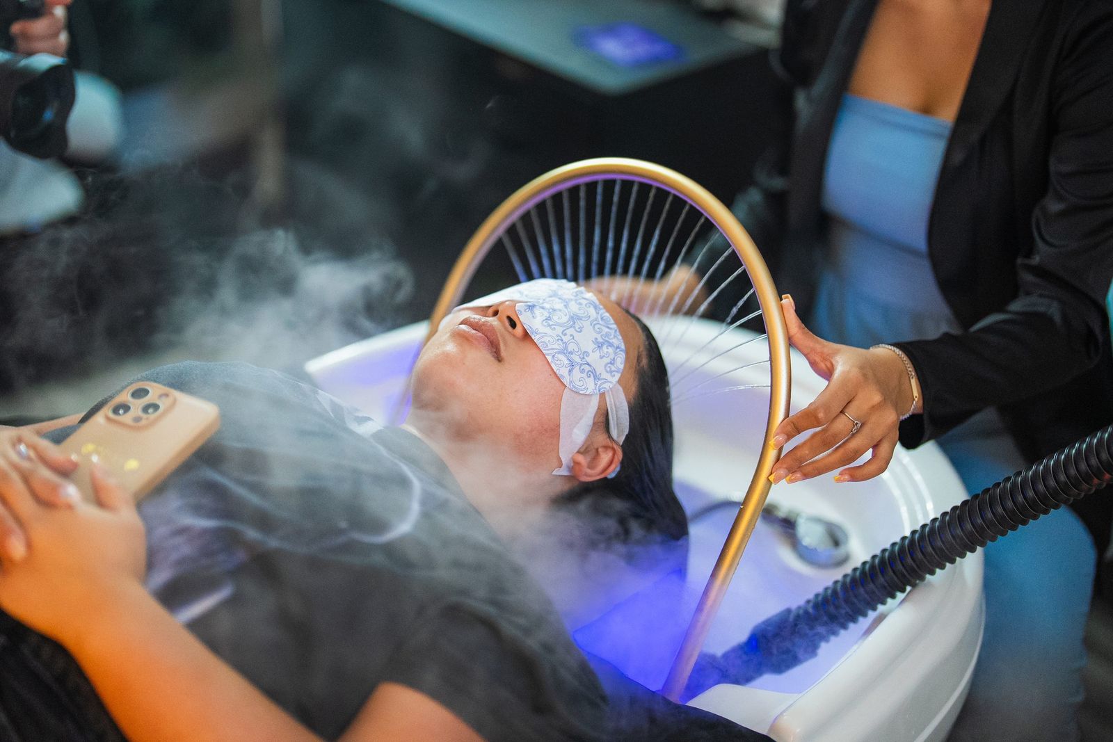 Head spa steam treatment — Salon & Head Spa